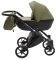 Коляска 2 в 1 Bair Tokyo кожа 100% 74 хаки - черный