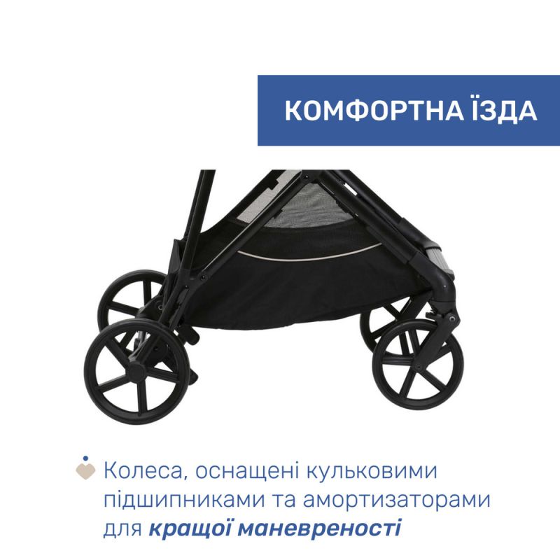 Коляска 2 в 1 Chicco Seety Etna Black