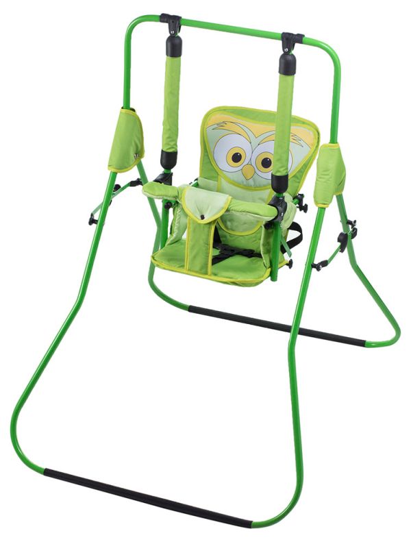 Гойдалка Babyroom Сова салатова-жовта