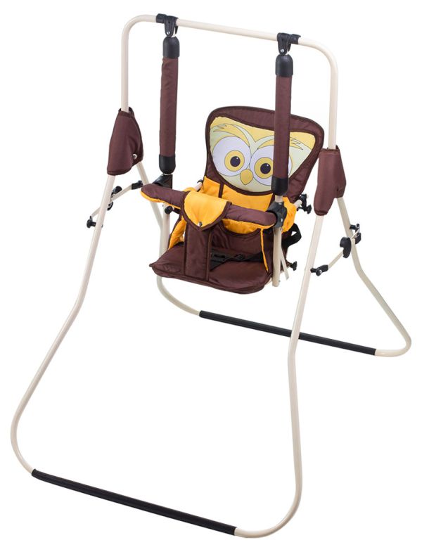 Гойдалка Babyroom Сова шоколад-жовтий