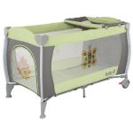 Манеж-кровать Quatro Lulu 1 с пеленатором  салатовый - графит