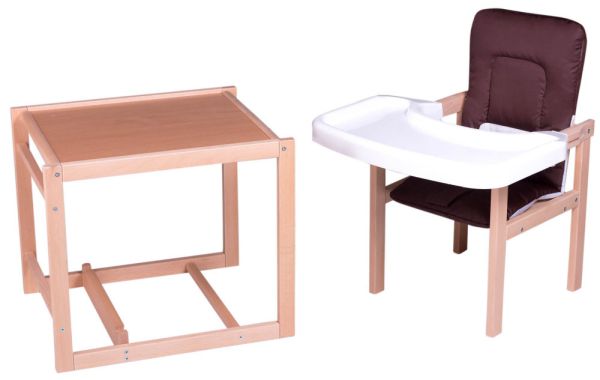 Стільчик-трансформер For Kids Бук-01 ЕСО пластикова стільниця шоколад