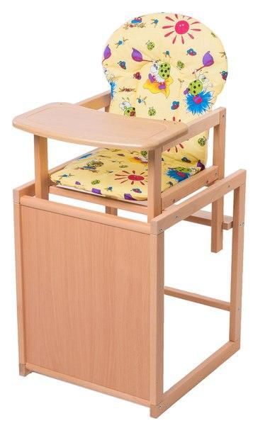 Стілець-трансформер For Kids Бук-21 світлий мдф стільниця жовтий з малюнком