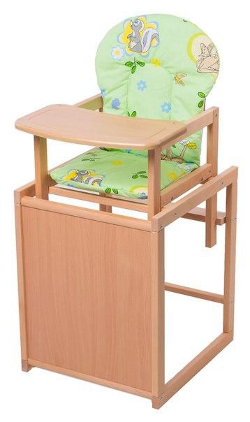 Стілець-трансформер For Kids Бук-21 світлий мдф стільниця зелений з малюнком