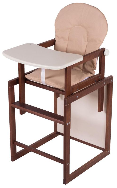 Стільчик-трансформер For Kids Бук-24 темний мдф стільниця бежевий