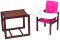 Стульчик- трансформер For Kids Клен-04 темный пластиковая столешница  малиновый