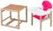 Стульчик- трансформер For Kids Бук-02 светлый пластиковая столешница  малиновый