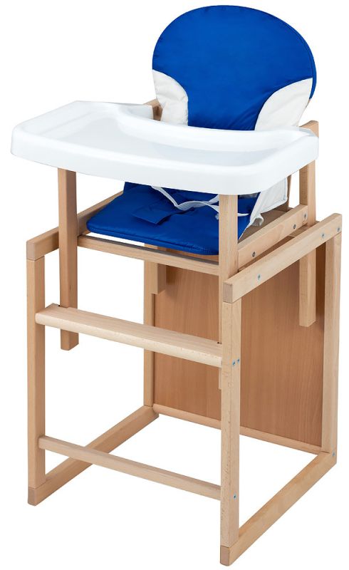 Стілець-трансформер For Kids Бук-02 світлий пластикова стільниця темно-синій