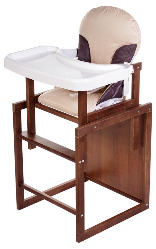 Стільчик-трансформер For Kids Бук-04 темний пластикова стільниця беж