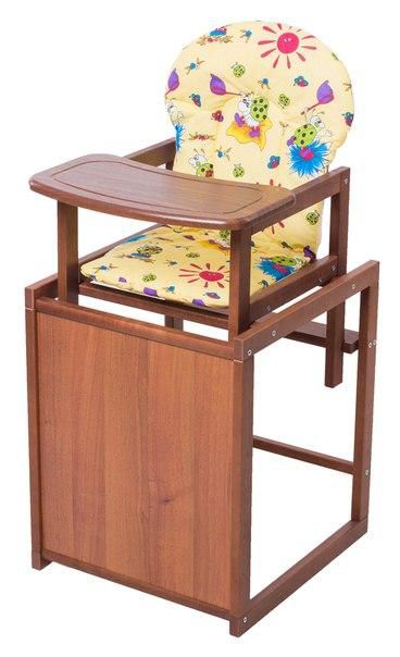 Стільчик-трансформер For Kids Бук-24 темний мдф стільниця жовтий з малюнком