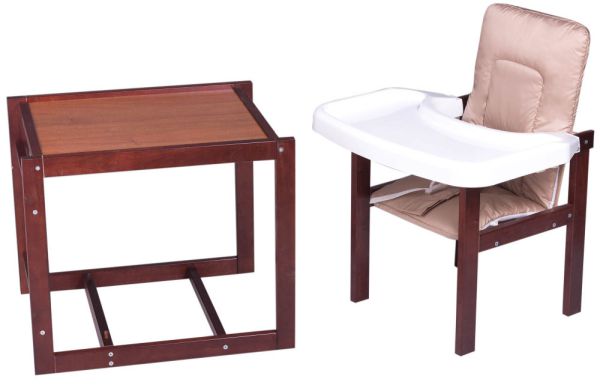 Стільчик-трансформер For Kids Клен-04 темний пластикова стільниця темно-бежевий Стільчик-трансформер For Kids Клен-04 темний пластикова стільниця темно-бежевий