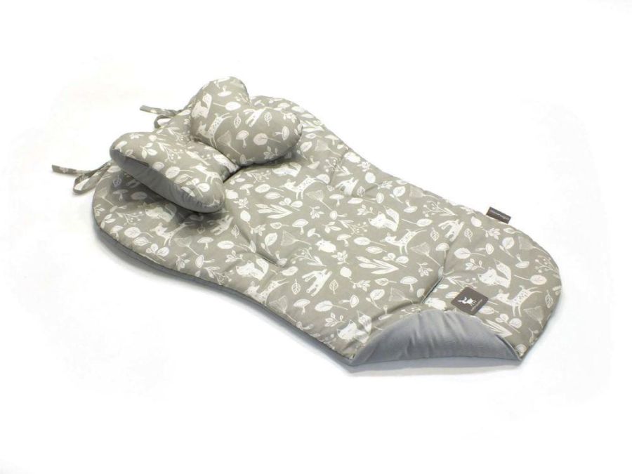 Матрац в коляску Cottonmoose Butterfly 552/130/117 сірий (ліс)