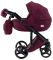 Коляска 2 в 1 Adamex Luciano jeans Y20 бордо лен