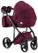 Коляска 2 в 1 Adamex Luciano jeans Y20 бордо лен