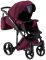 Коляска 2 в 1 Adamex Luciano jeans Y20 бордо лен