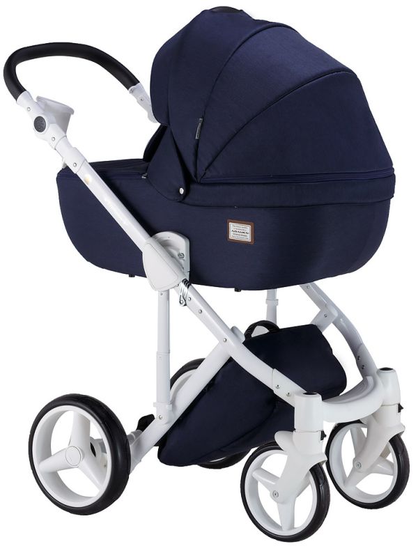 Коляска 2 в 1 Adamex Luciano jeans Y24 темно-синий