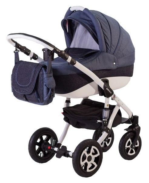 Коляска 2 в 1 Adamex Erika PIK4 темно-синій - темно-синій(рядок)