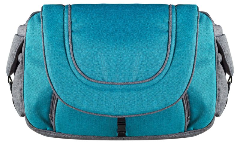 Коляска 2 в 1 Adamex Erika Len 403L серый - бирюзовый