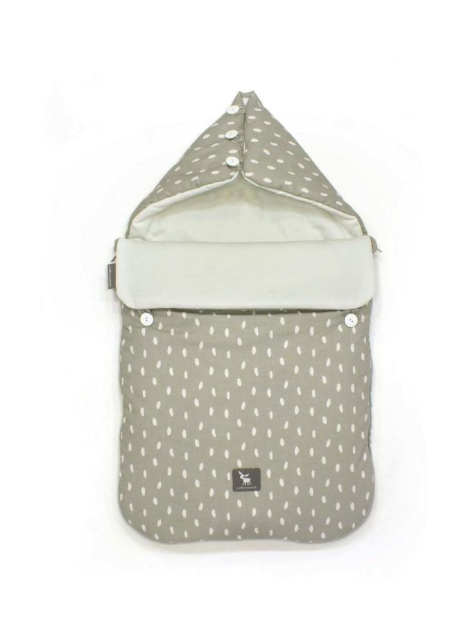 Універсальний конверт в коляску та автокрісло Cottonmoose Pooh 330/133/51 rain gray cotton white cotton jersey