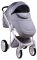 Коляска 2 в 1 Adamex Luciano кожа 100% Q257 серый - серебро