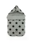 Універсальний конверт в коляску та автокрісло Cottonmoose Pooh 330/29/49 black star cotton jersey melange