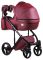 Коляска 2 в 1 Adamex Luciano кожа 100% Q105 бордо