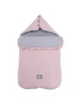 Универсальный конверт в коляску и автокресло Cottonmoose Pooh 330/113/49 розовая пудра с серым меланж