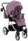 Коляска 2 в 1 Adamex Sierra Polar (Chrome) кожа 100% SR332 сиреневый - сиреневый (перфорация)