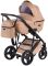 Коляска 2 в 1 Bair Leo кожа 100% GN-38 капучино