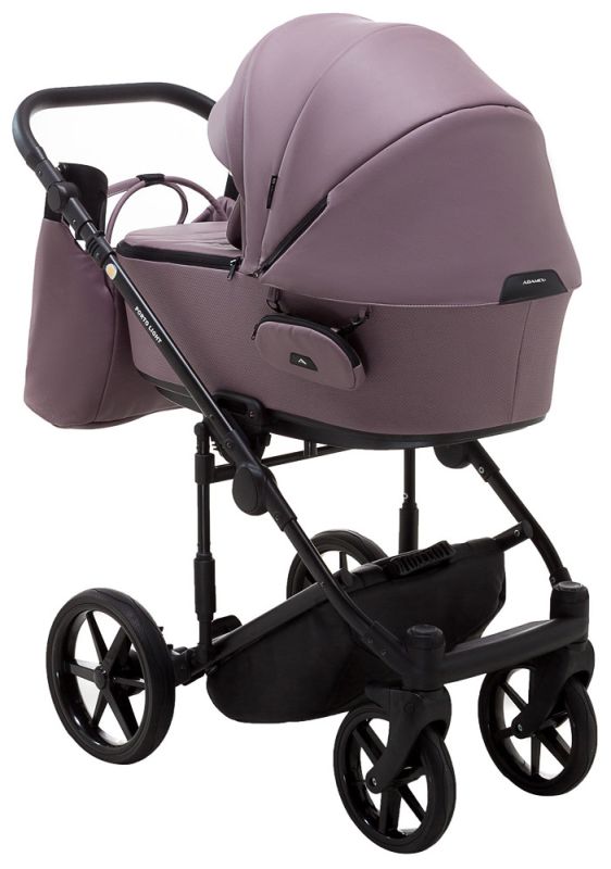 Коляска 2 в 1 Adamex Porto Light ECO кожа 100% SA-14 сиреневый