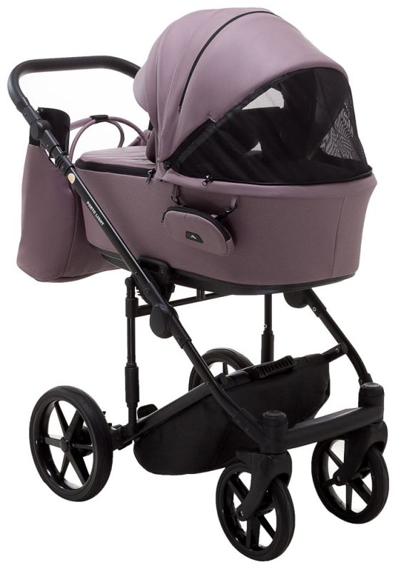Коляска 2 в 1 Adamex Porto Light ECO кожа 100% SA-14 сиреневый
