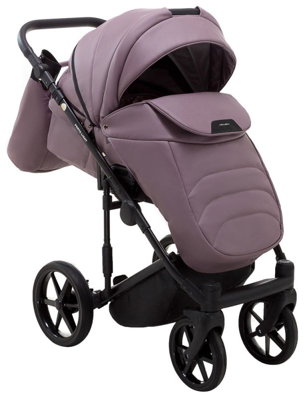 Коляска 2 в 1 Adamex Porto Light ECO кожа 100% SA-14 сиреневый