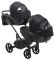 Коляска 2 в 1 для двойни Bair Next DUO Soft 02 черный