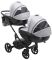 Коляска 2 в 1 для двойни Bair Next DUO Soft 31 серый