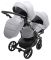 Коляска 2 в 1 для двойни Bair Next DUO Soft 31 серый