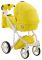 Коляска 2 в 1 Adamex Luciano кожа 100% Q108/B лимонный