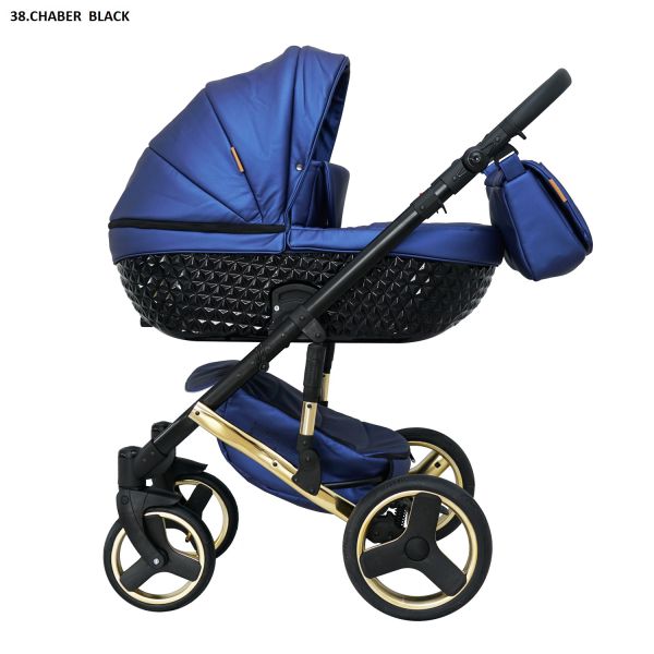 Коляска 2 в 1 Mikrus Crystal 38 синій