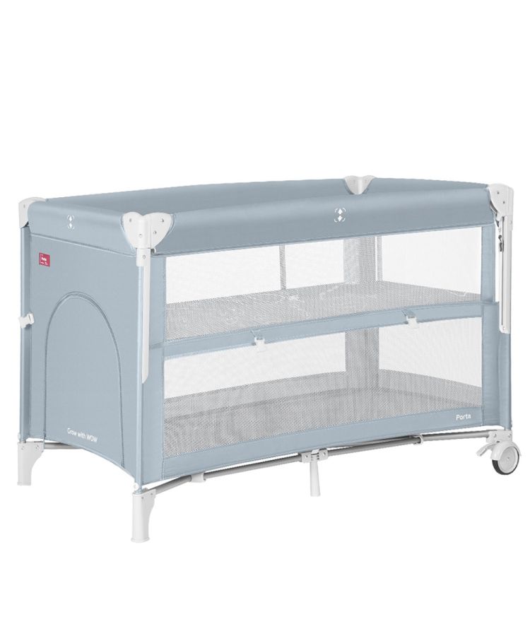 Приставная кроватка-манеж CARRELLO Porta CRL-18103 Ash Grey