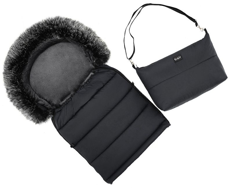 Зимовий конверт Bair Arctic з подовженням  чорний (black noire)