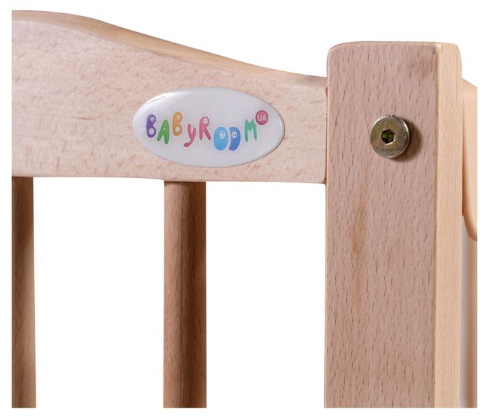 Ліжко Babyroom Веселка маятник, ящик, відкидний бік DVMYO-3 бук світлий (натуральний)