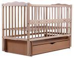 Ліжко Babyroom Веселка маятник, ящик, відкидний бік DVMYO-3 бук світлий (натуральний)
