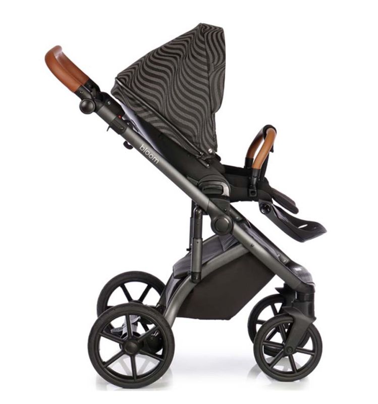 Коляска 2 в 1 Roan Bloom Black Pear, черный