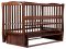 Кровать Babyroom Елит резьба, маятник, откидной бок DER-6  бук орех