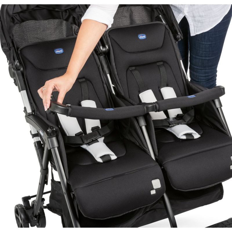 Прогулочная коляска для двойни Chicco Ohlala Twin Black