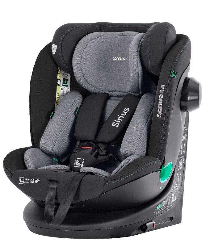 Автокресло CARRELLO Sirius CRL-8808 Sky Grey i-Size 40-150см ISOFIX, поворот