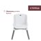 Стульчик для кормления Chicco Polly Zest 3 в 1 Moon Grey