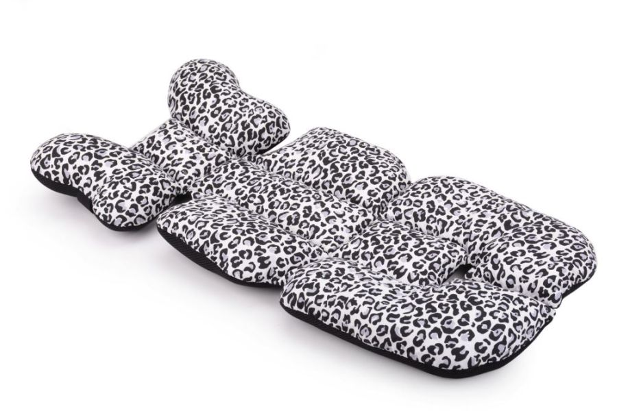 Матрац в коляску та автокрісло Cottonmoose Air 828/153/101 pantera gray cotton (сірий леопардовий)