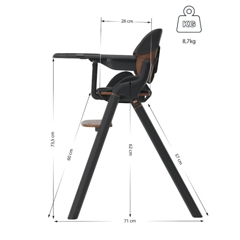 Стульчик для кормления Espiro Allure 11 Timber Black
