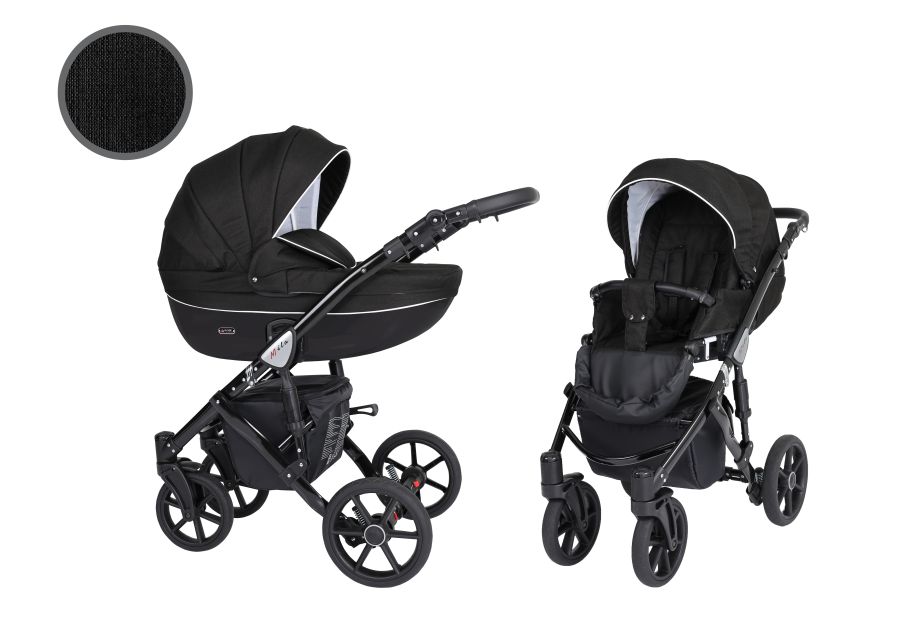 Коляска универсальная 2 в 1 Kunert Mila 04 Black