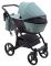 Коляска 2 в 1 Bair City кожа 100% 21 нефрит - черный